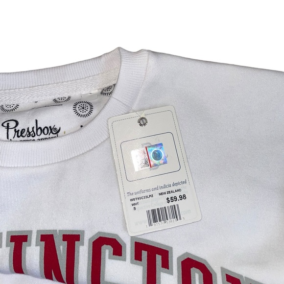 washington state university wsu cougars oversized crewneck sweatshirt sweater - Picture 7 of 8